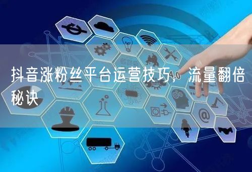 抖音涨粉丝平台运营技巧，流量翻倍秘诀