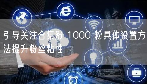 引导关注合集涨 1000 粉具体设置方法