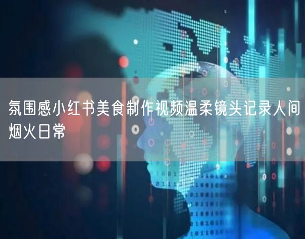 氛围感小红书美食制作视频温柔镜头记录人间