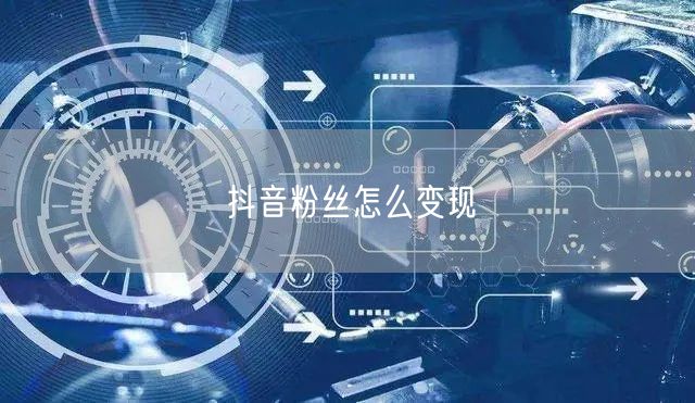 抖音粉丝怎么变现