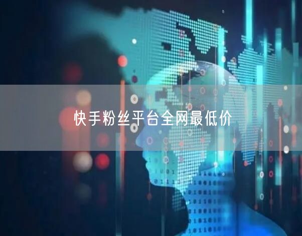 快手粉丝平台全网最低价
