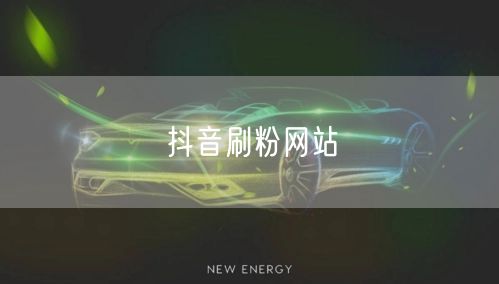 抖音刷粉网站