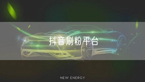 抖音刷粉平台