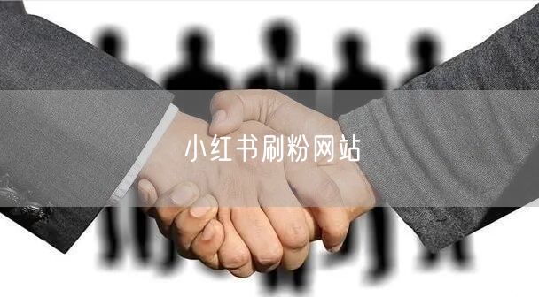 小红书刷粉网站