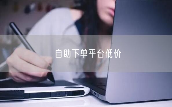 自助下单平台低价