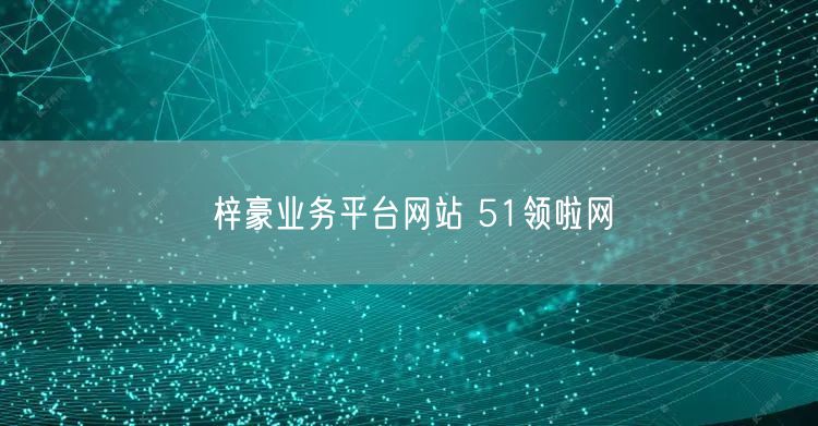 梓豪业务平台网站 51领啦网